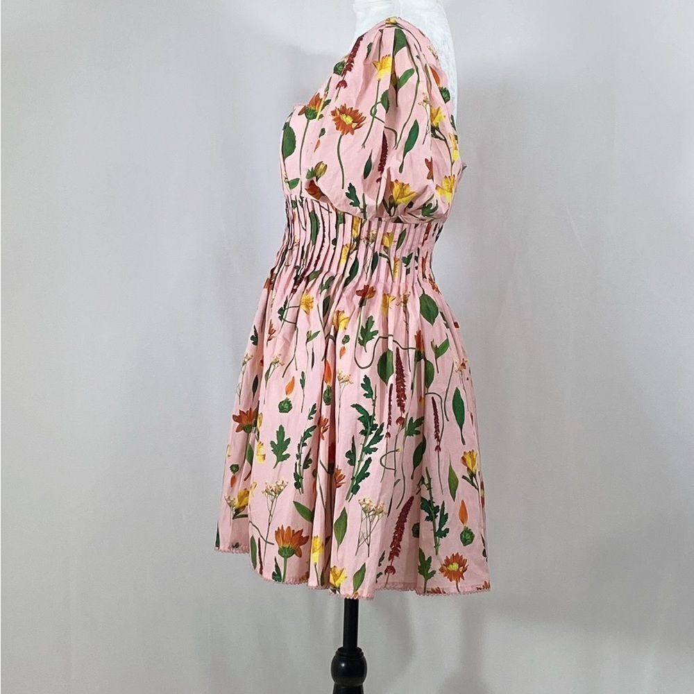 Agua by Agua Bendita Carmelo Floral Cotton Minidress size M - Picture 9 of 12